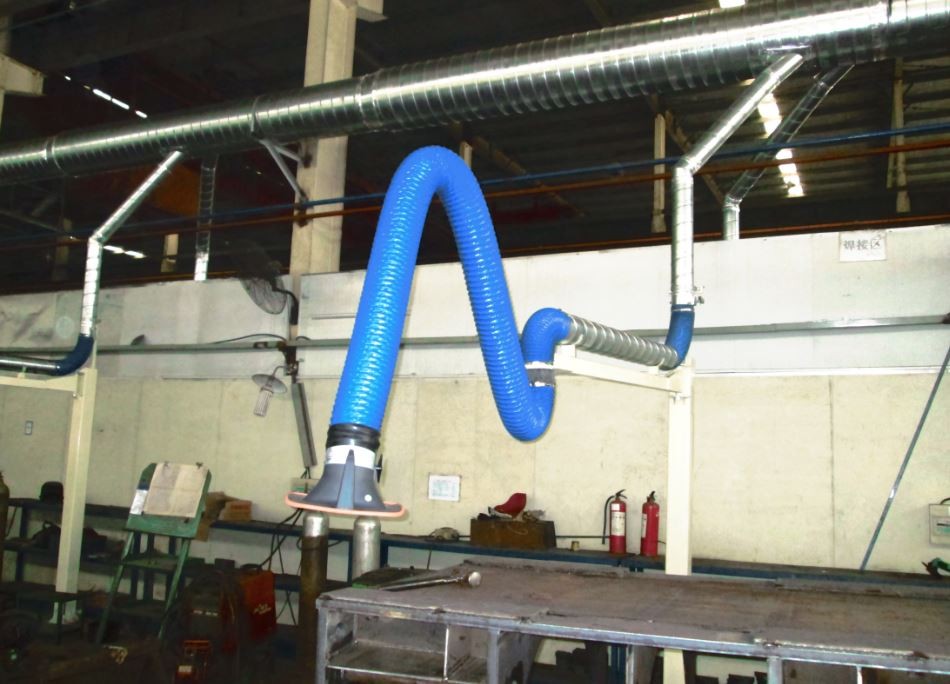China Industrial Flexible Fume Extraction Arm,Welding Grinding Dust Collection Smoke Suction Arm on sale