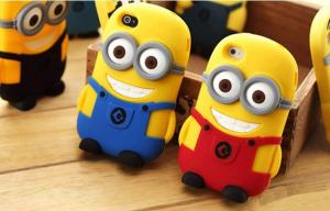 China Anqueue Rubber mobile phone case, despicable me cell phone case, silicon case for iphone 5 on sale