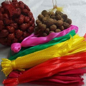 Best Solid Reusable Mesh Produce Bags , PE Pwoven Mesh Bags For Fruit / Vegetable wholesale
