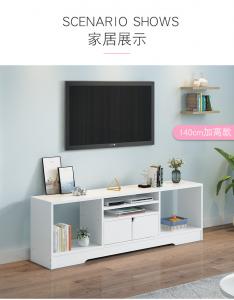 China Home MDF White Wood TV Stand , L1.2m Wooden TV Table on sale