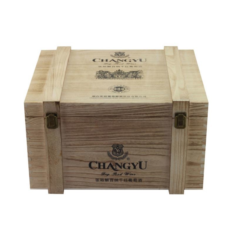 China Large Whiskey Personalised Wooden Wine Box Glossy Lamination on sale