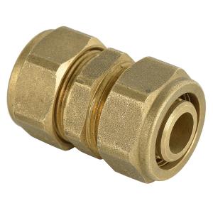 China Pex pipe brass compression fittings oring equal coupling on sale