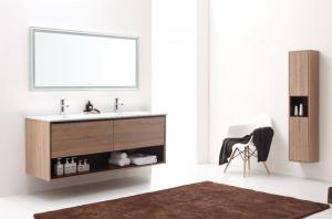 China Good Quality Wall Hung Bathroom Vanities Modern Washbasin Bathroom Mirror Cabinet Vanity Bathroom on sale
