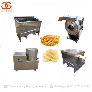 Best Small Scale Semi Automatic Fryer Home Use Sweet Frozen French Fries Production Line Finger Potato Chips Making Machine wholesale