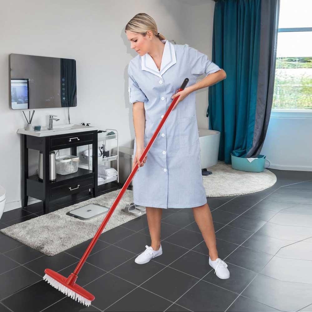 Best Floor Scrub Brush With Long Handle 48&quot; Stiff Bristle Shower Deck Brush wholesale