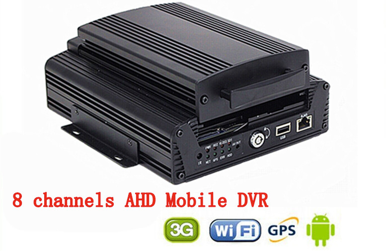 China 8CH Hard Disk H.264 WIFI car dvr vehicle camera video recorder AHD 720P 3G GPS on sale