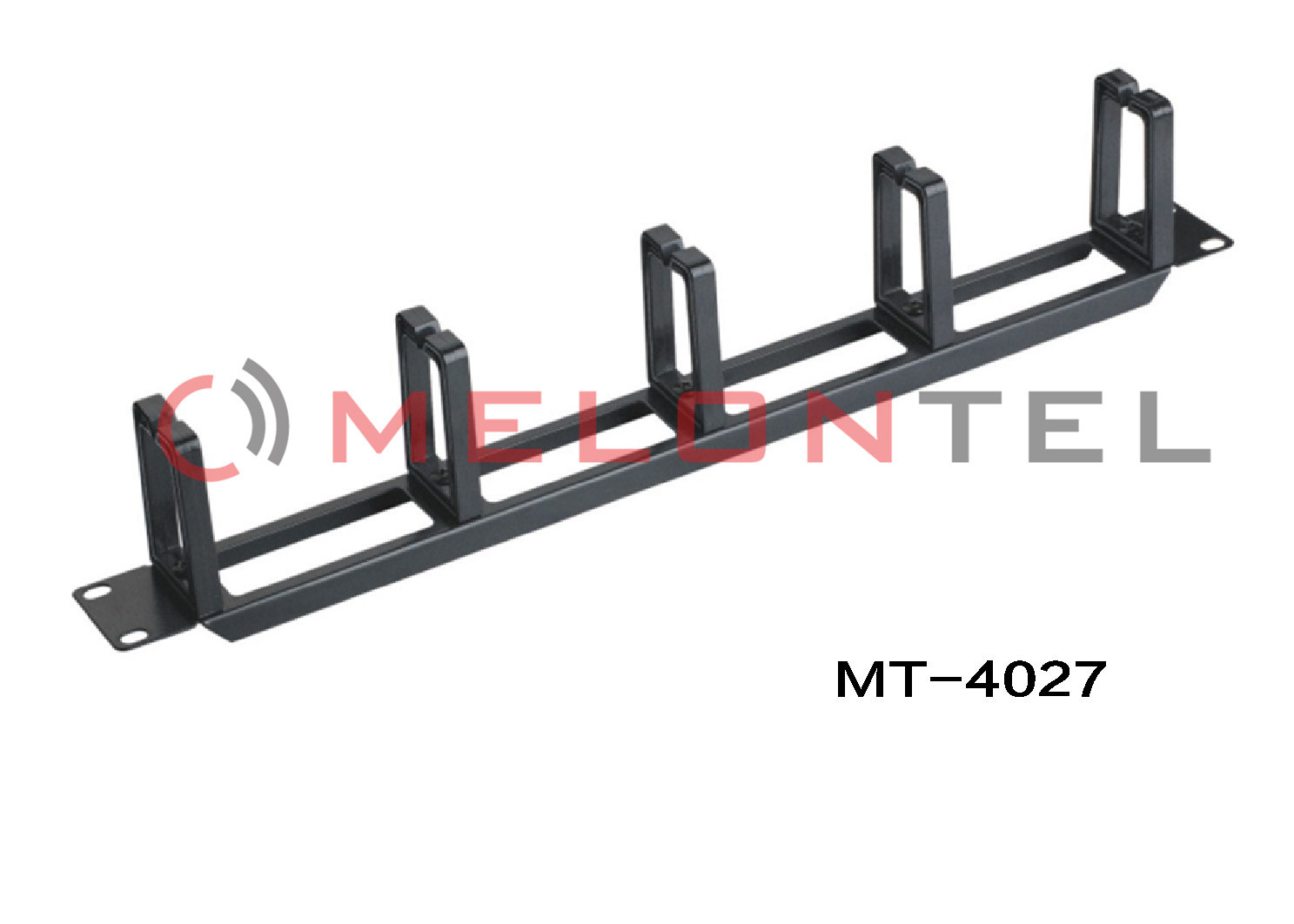 Best Black Horizontal Cable Management Panel , Wire Management Panel Bottom With Hole wholesale
