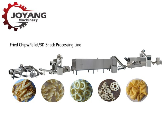 Best Fried Snacks Pellet Chips Making Machine Screw Shell Snack Food Equipment wholesale