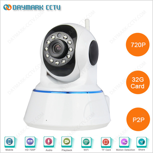 China Wireless P2P 2 way audio sd card recording best home security camera on sale