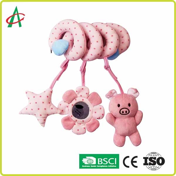 Best Newborn 20cm Spiral Pram Toy With Rattle And BB Squeaky wholesale