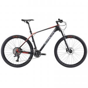 China Black red Carbon Full Suspension Mountain Bike 27.5 / 29 inch on sale