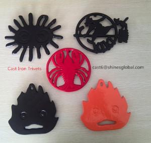China Cast Iron Trivet/Cast Iron Pan Heat Stand/Cast Iron Teapot Pad/Flower Pot Holder on sale