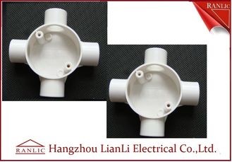 Best White GI 4 Way Electrical Junction Box PVC Conduit and Fittings BS4662 Standard wholesale