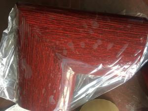 China 45 Degree Aluminum Extrusion Parts Welding Handrail Wooden Color Surface For Vessel And Boat on sale