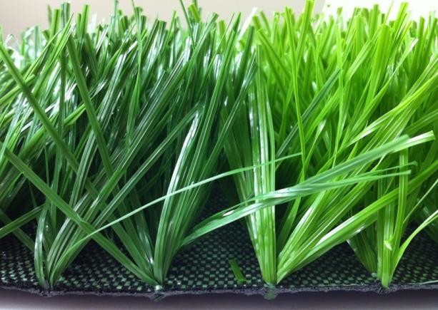 Cheap Soft Artificial Turf Grass Sports Flooring 2D Spine Field Apple Green 50mm for sale