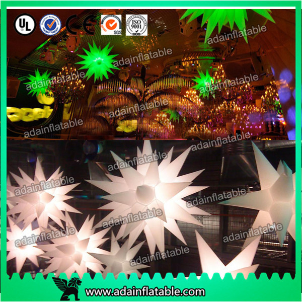 Best 2m Green/White Event Infatable Decoration LED lighting Star For Club wholesale