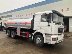 China F2000 Oil Tank Trucks SHACMAN 6x4 Petrol Tanker Truck 300Hp Euro II Red on sale