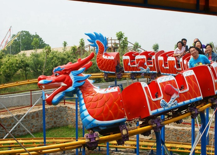 Best Adjustable Speed Kiddie Dragon Coaster , Outdoor Amusement Park Rides wholesale