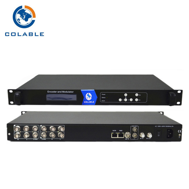 China 4 Channel AV DVB T Modulator , 4 In 1 MPEG 2 Hdmi To Dvb T Modulator COL5011U - 4CT on sale