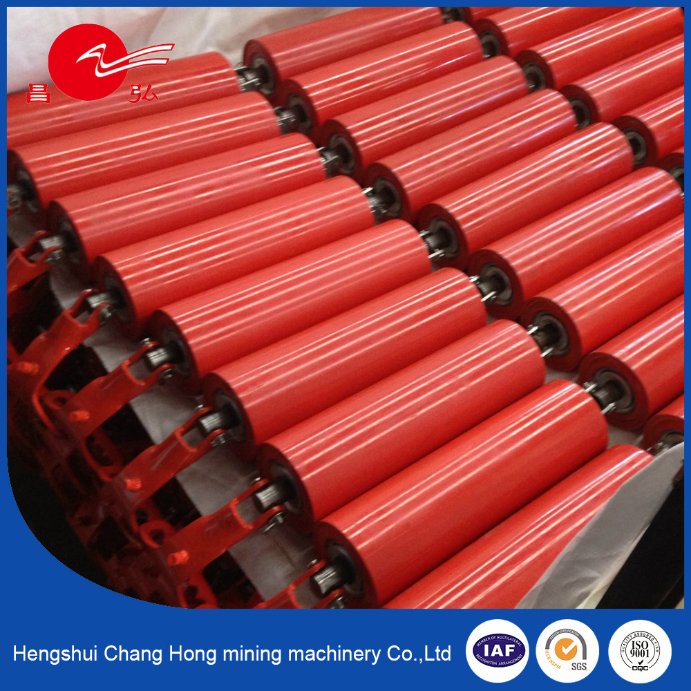 China ISO Standard Stainless Steel Idler Belt Conveyor Roller for Coal Mining Industry on sale