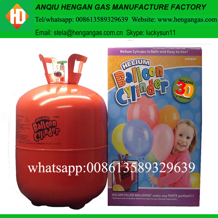 Disposable factory price helium tank with pure helium gas