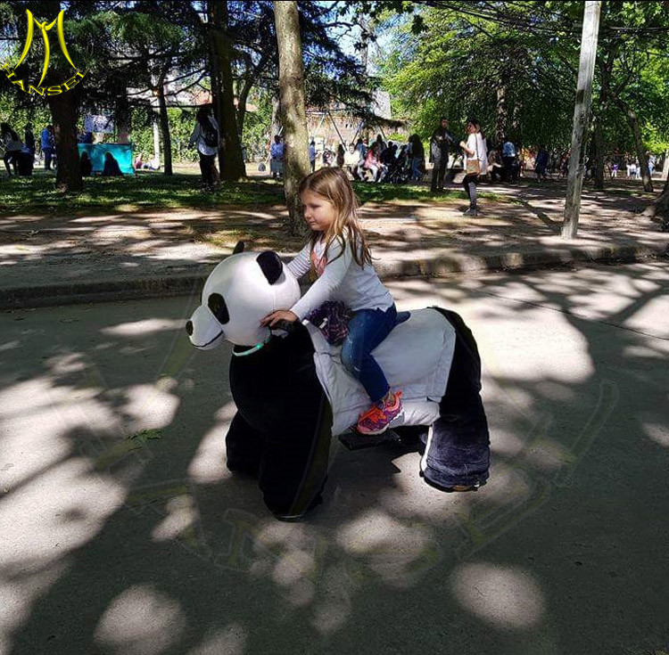China Hansel children fun birthday party games plush toy kid rides on animals on sale