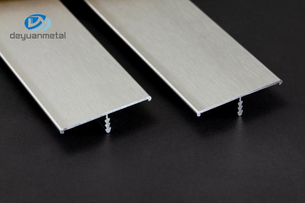 Cheap Extruded Aluminum T Profiles 2.5m Length Shiny Rose Gold Electrophoresis Brushed for sale
