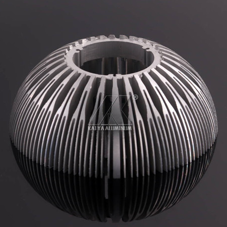 China Silver Professional Heat Sink Aluminum Profiles Round Shape Anodized Surface on sale