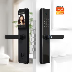 China Fingerprint Tuya Wifi Smart Door Lock With Camera Smart Digital Intelligent Door Lock on sale
