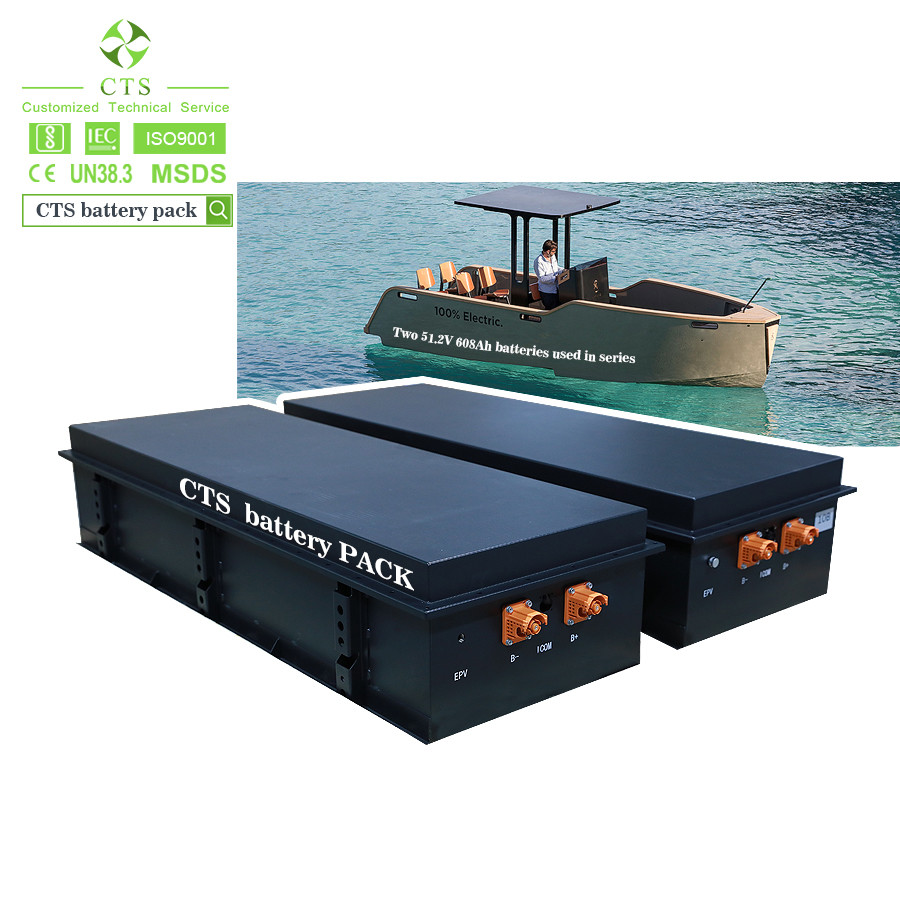 China CTS 30kwh marine battery pack 96V 300Ah lifepo4 battery for electric boat on sale