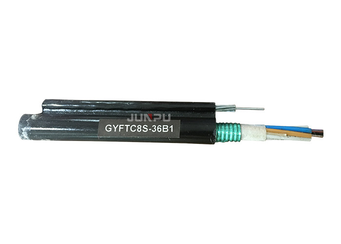China GYTC8S SM 24 Core Single Mode Fiber Optic Cable Outdoor Self - Supporting on sale