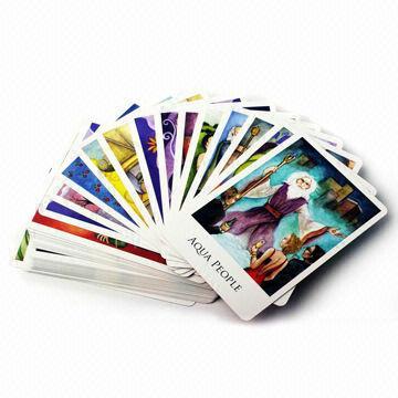 China Collectible Cards with Tarot Cards, Made of Germany Black Core Paper, OEM Orders are Welcome on sale