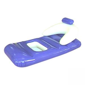 China Fashion Self Inflatable Air Mattress , Blue Folding PVC Lounge Chair on sale