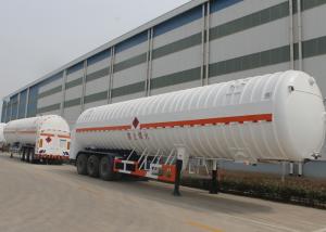 China 53m3 Volume LNG Tank Truck Trailer / Liquid Natural Gas Tank Semi Trailer on sale