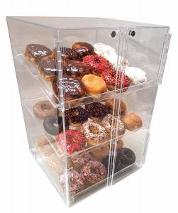 Best 3 Tier Acrylic Cupcake Display Case Scratch Resistant For Self Serve Pastry wholesale
