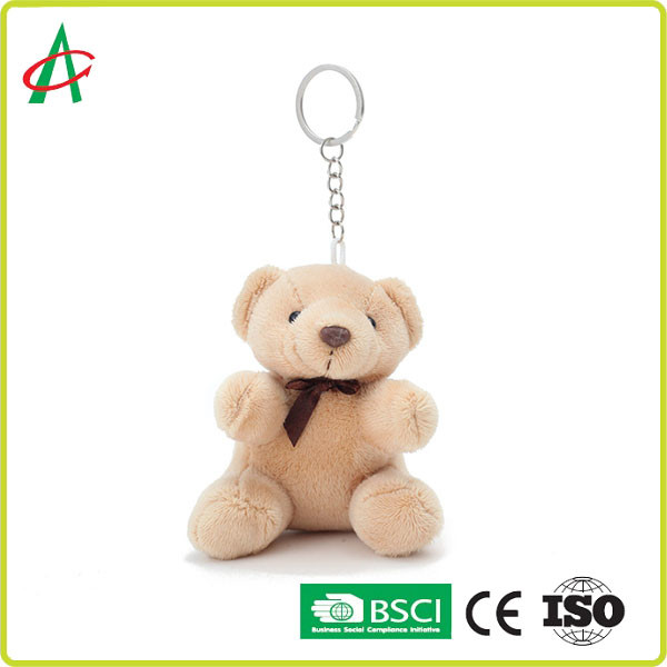Best CPSIA Plush Small Teddy Bear Keyring 10cm Height wholesale