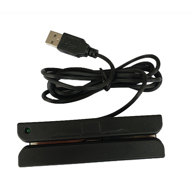 China Manual Swipe 90mm MSR Desktop USB Magnetic Card Reader on sale