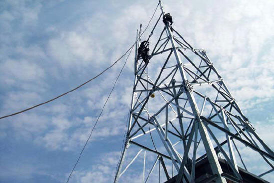 Best 50m Vhf Radio Wifi Lattice Steel Tower For Signal Transmission wholesale