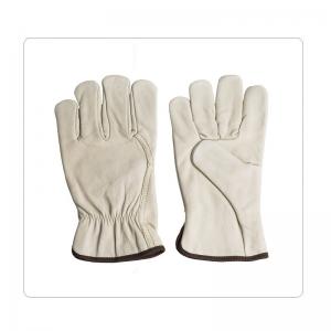 China Easy Cleaning Driver Cow Leather Safety Gloves on sale