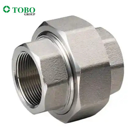 China Forged Threaded Union Stainless Steel Male,Female Threaded Union Pipe Fittings on sale