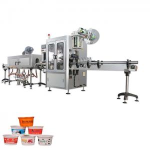 Automatic water bottles shrink sleeve labeling machine with steam shrink tunnel and steam generator