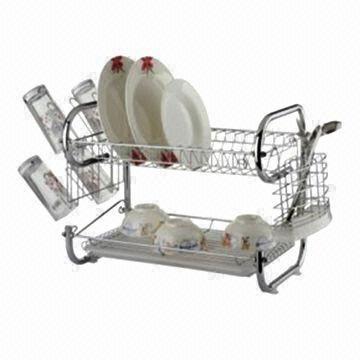 Best Dish Rack, Made of Iron Wire with Chrome-plating Finish, Customized Designs are Accepted wholesale