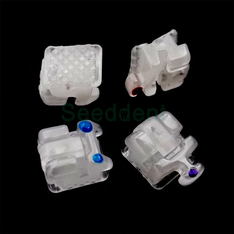Best Self-Ligating MBT/ROTH Full Ceramic Bracket 022 345WH / Orthodontic ceramic self-ligating brackets wholesale