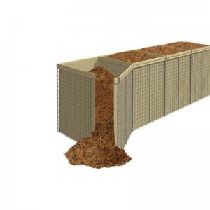 China Military Anti Corrosion 3mm Defensive Barrier Welded Gabion Cage on sale