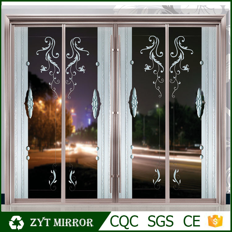 China Decorative glass Aluminum partition wall sliding door for sales on sale