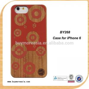 Best Customized for Wood iPhone 6 6S Case Paint Unique Pattern OEM Laser LOGO for Apple iPhone 6s Cover wholesale