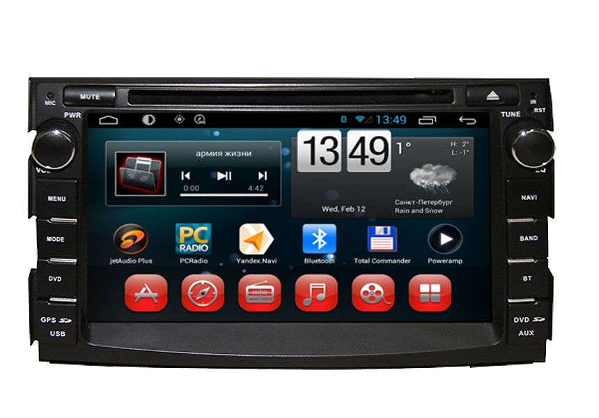 Kia Ceed DVD Player Car Android Multimedia Navigation Bluetooth 3G Wifi Camera Input TV