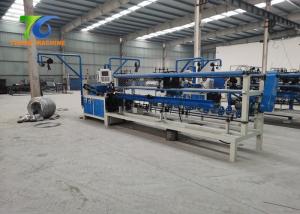 China 5.5kw Diamond Mesh Customized Chain Link Fence Machine For Cyclone Wire on sale