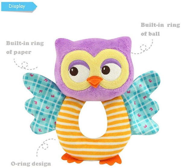 Owl Soft Rattle Toys For Babies