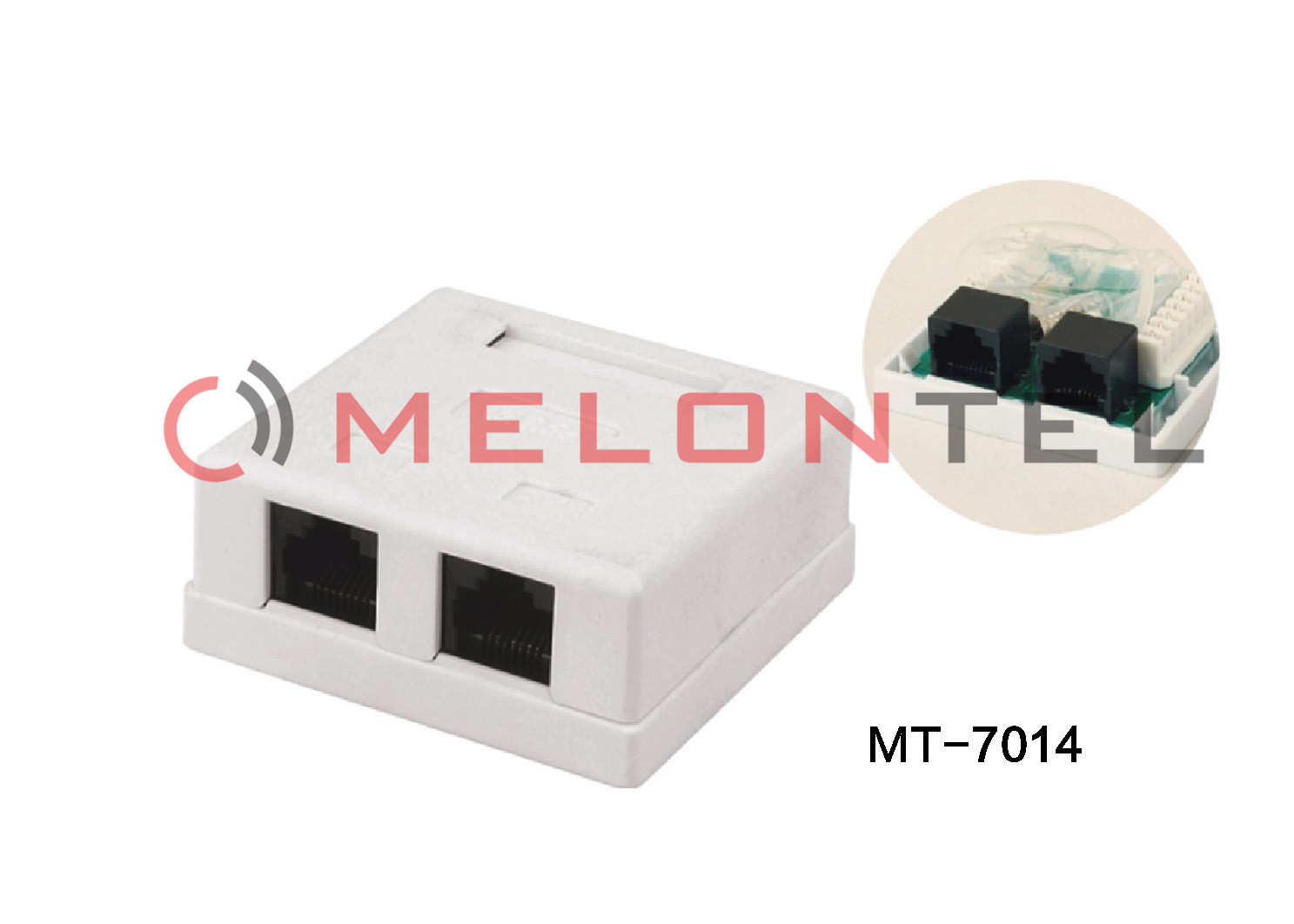 Best Dual Port  Jack RJ45 Wall Outlet Surface Mount Box With UTP / STP Type wholesale